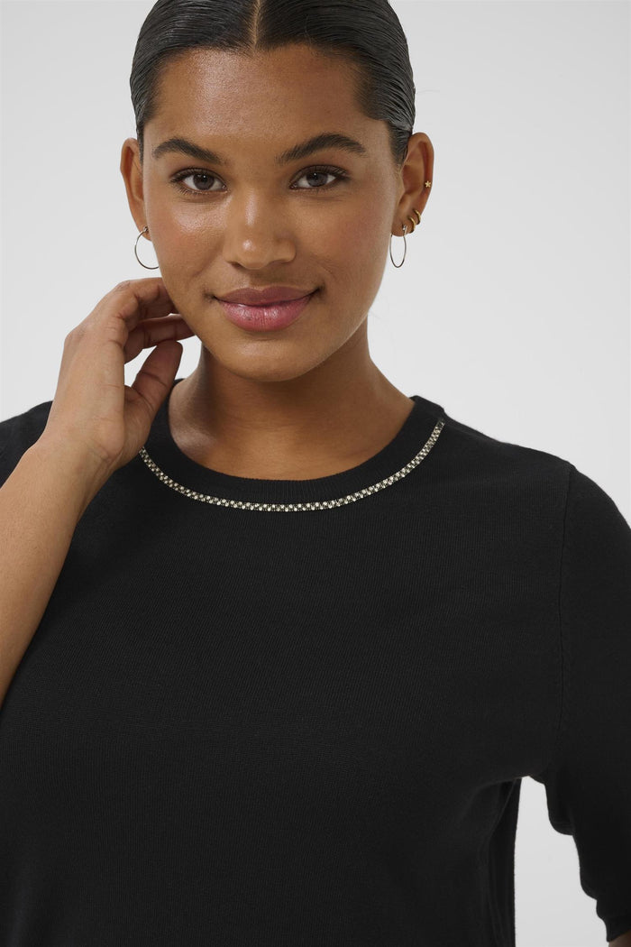 KCcarla Knit Pullover Black Deep