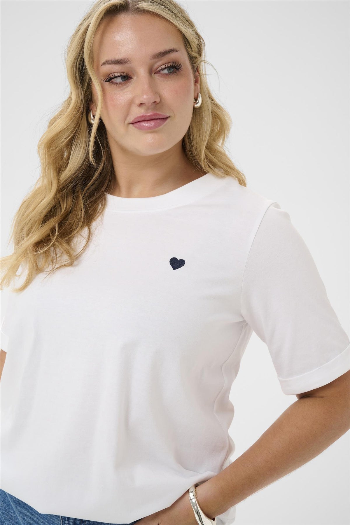 KCart Tee White - Midnight heart