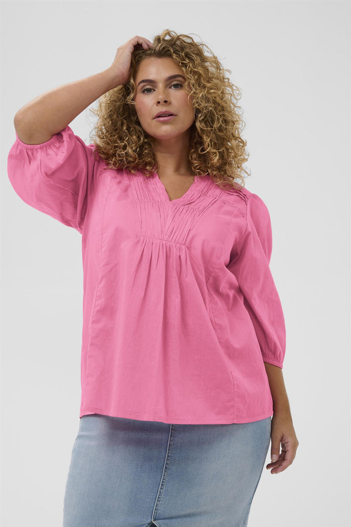 KCkarlia 3/4 SL Blouse Pink Frosting