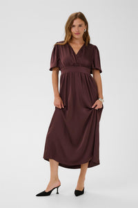 KAgunhild Long Dress Fudge