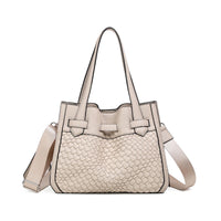 FELIN shopper med flettet front - Beige