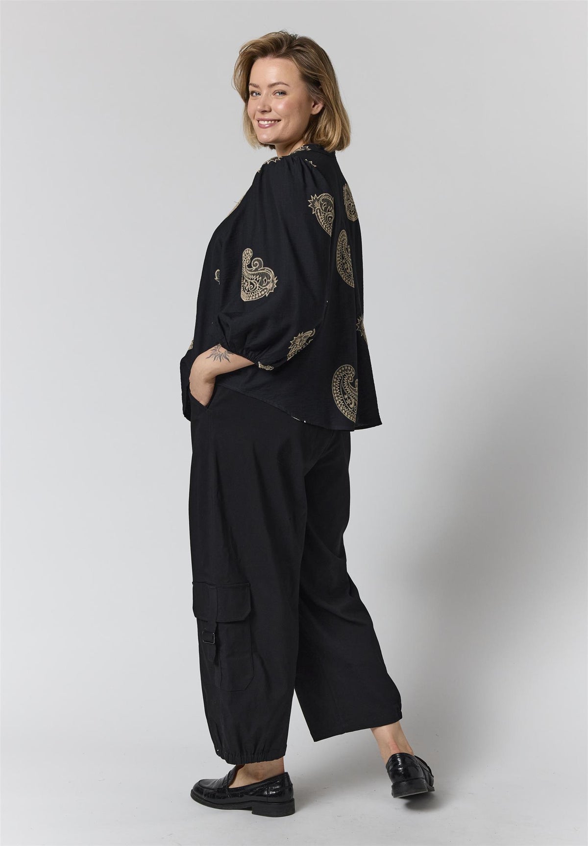 GVilde Blouse Black/Sand
