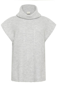 KCmala Knit Poncho Grey M