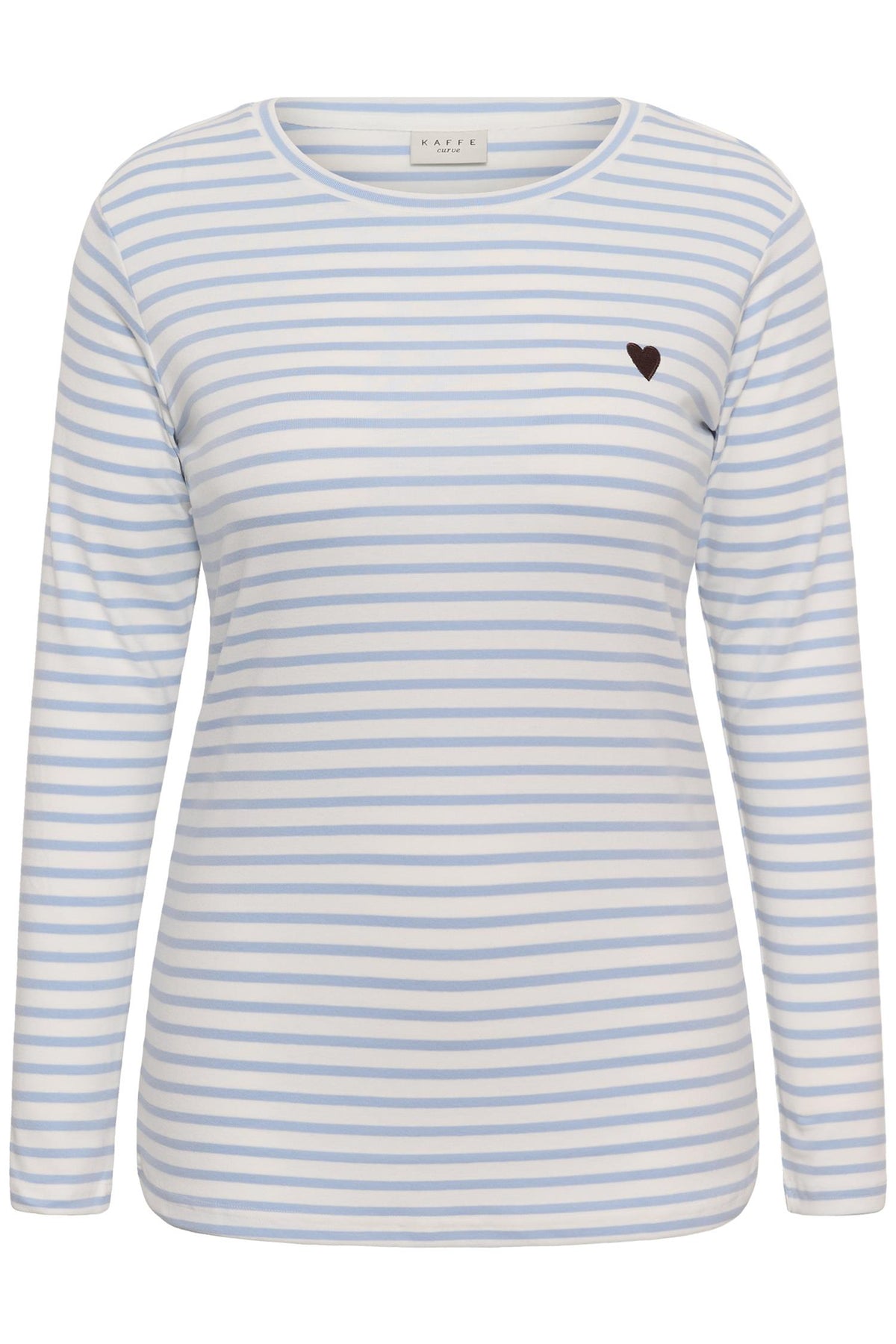 KClia T-Shirt Chalk/Blue Fog - Brown Heart