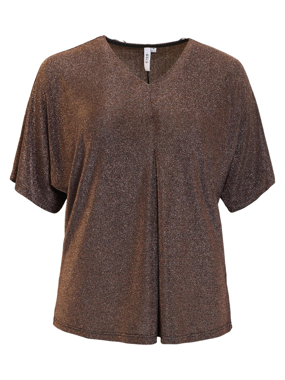 Bluse Glitter Kobber/Brun