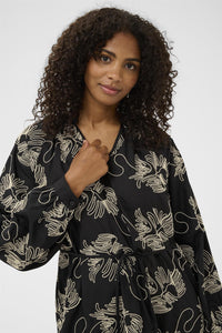 KAvinie Dress Black Chalk Embr