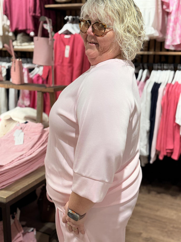 Genser Jaffa 3/4 Erm, Rosa