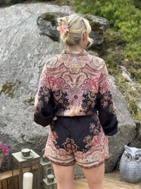 Bluse Paisley Black