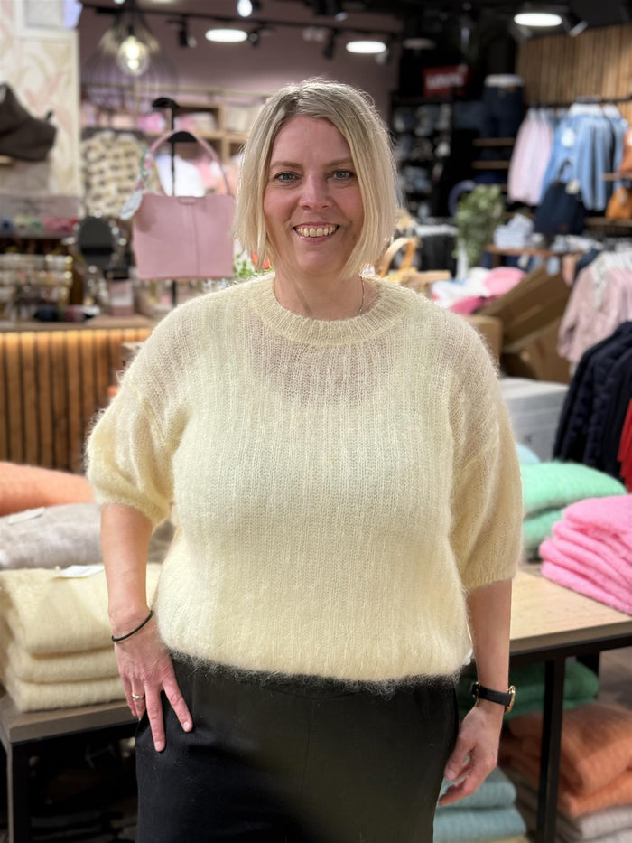 Genser Mohair Butter Yellow