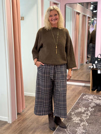 Check Wide Pant