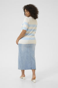 KClizzy Striped Pullover Chalk/Light Blue