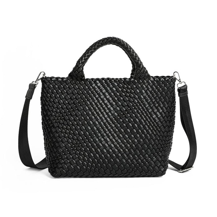 BILLIE flettet håndveske - svart