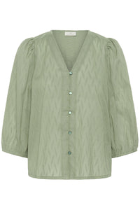 KAgabriela V-Neck Shirt Sea Spray