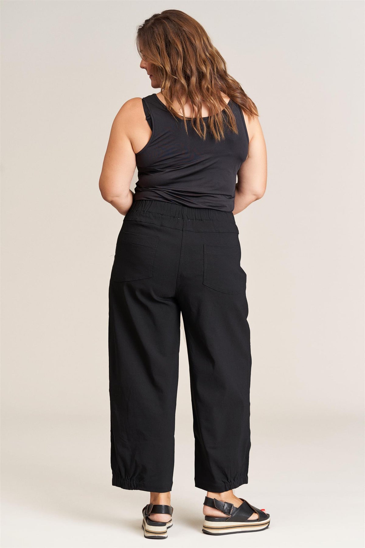 Clara Baggy Pant Sort