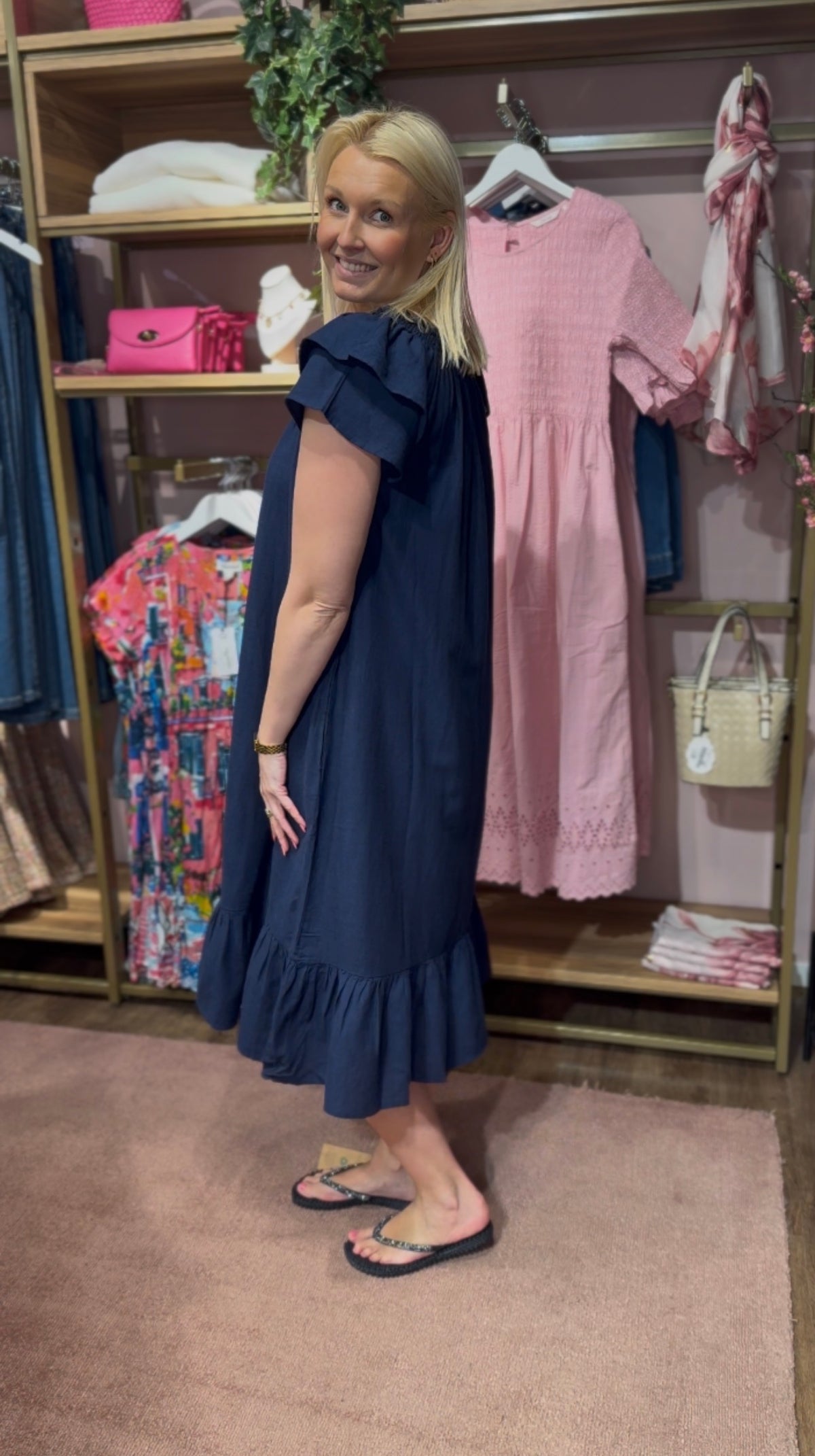 Fie Dress Navy