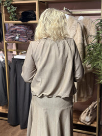 Jakke Kort - Taupe