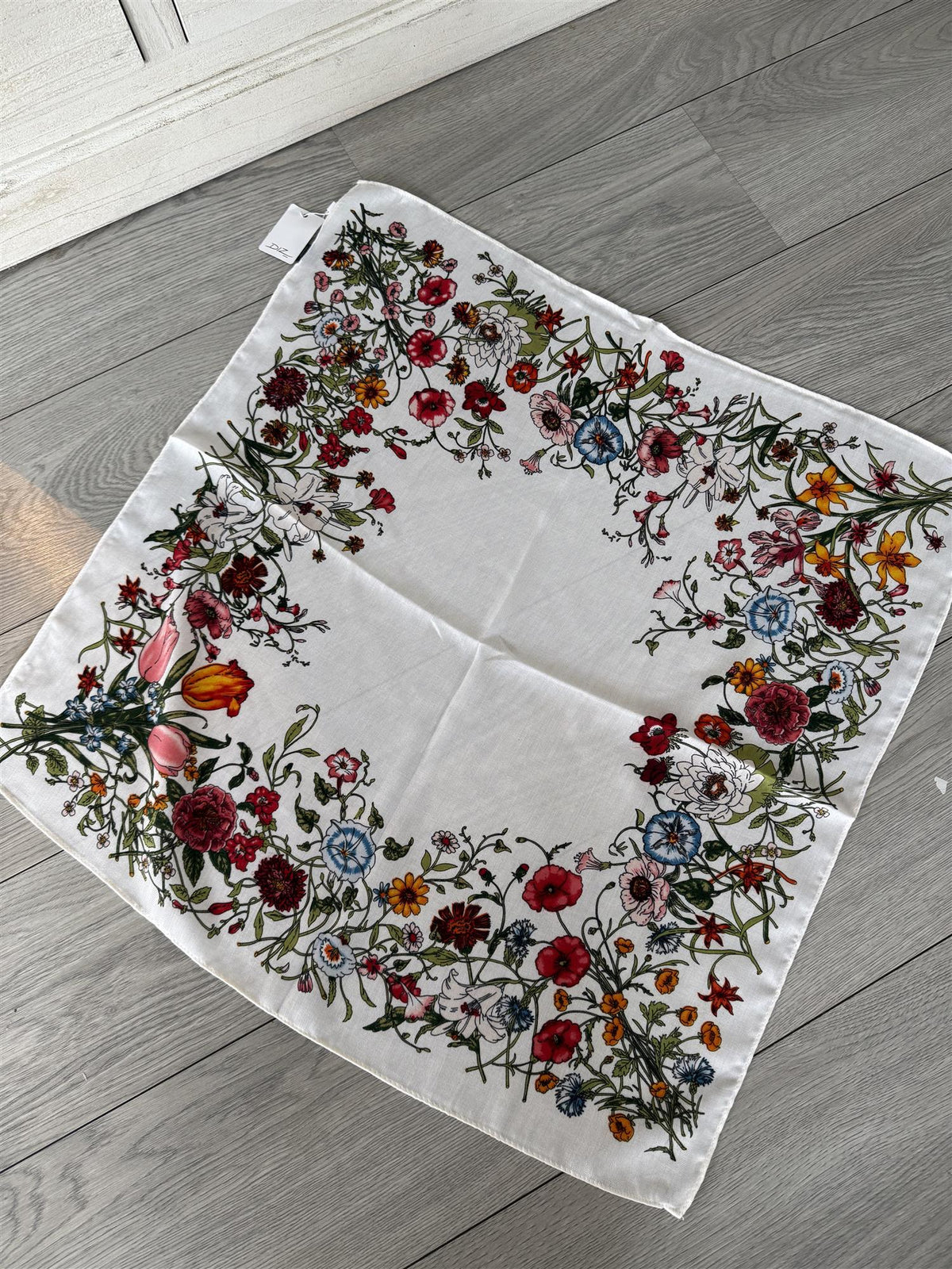 Skjerf Lite Viskose Blomstereng