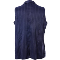 SNaia Vest Blue-White Pinstripe