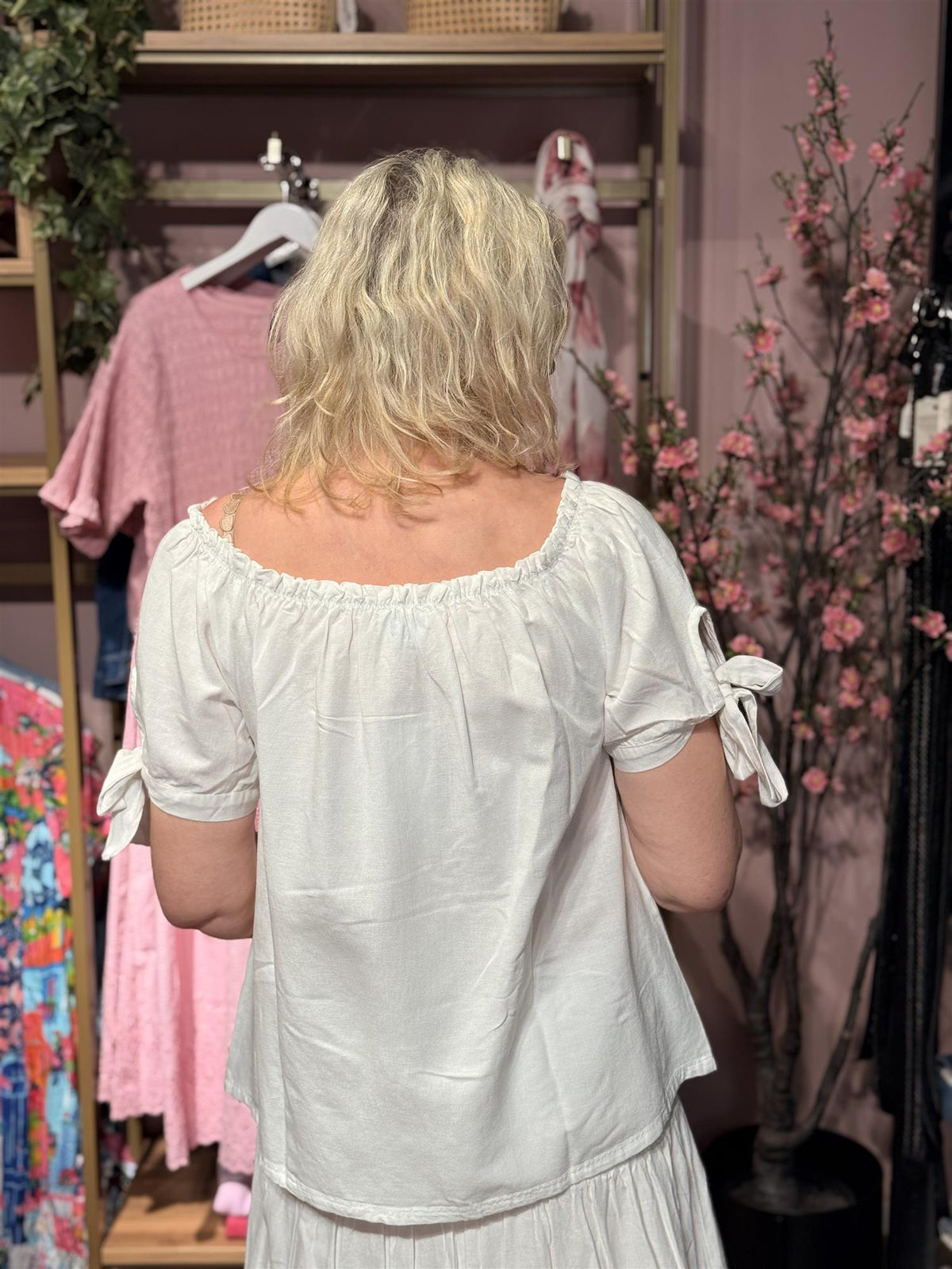 Vicky Oda Blouse White