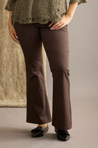 Bukse Flare Bootcut Chocolade