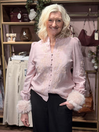 Bluse Vanessa Emb Rose