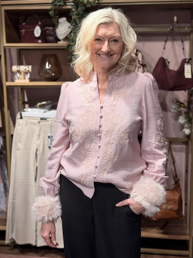 Bluse Vanessa Emb Rose