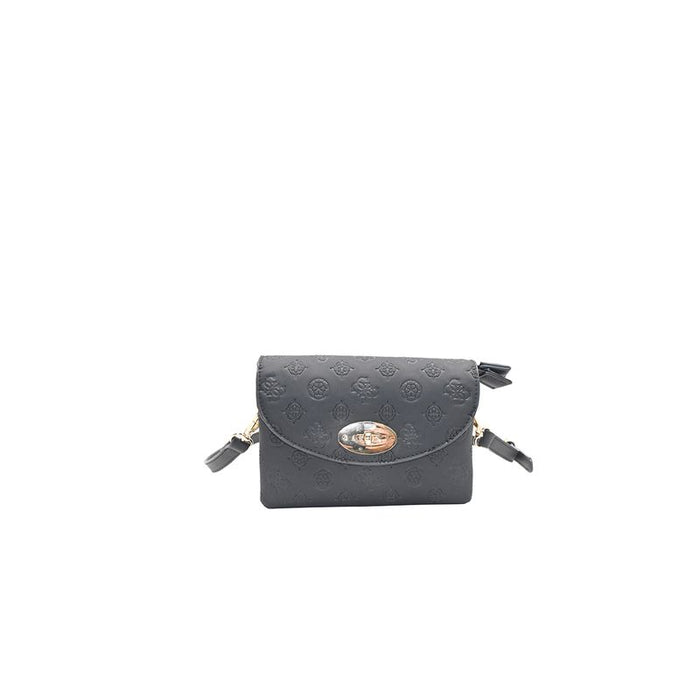 Danielle Clutch m/ mønster, Sort