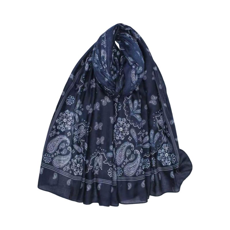 Skjerf Paisley Marine May