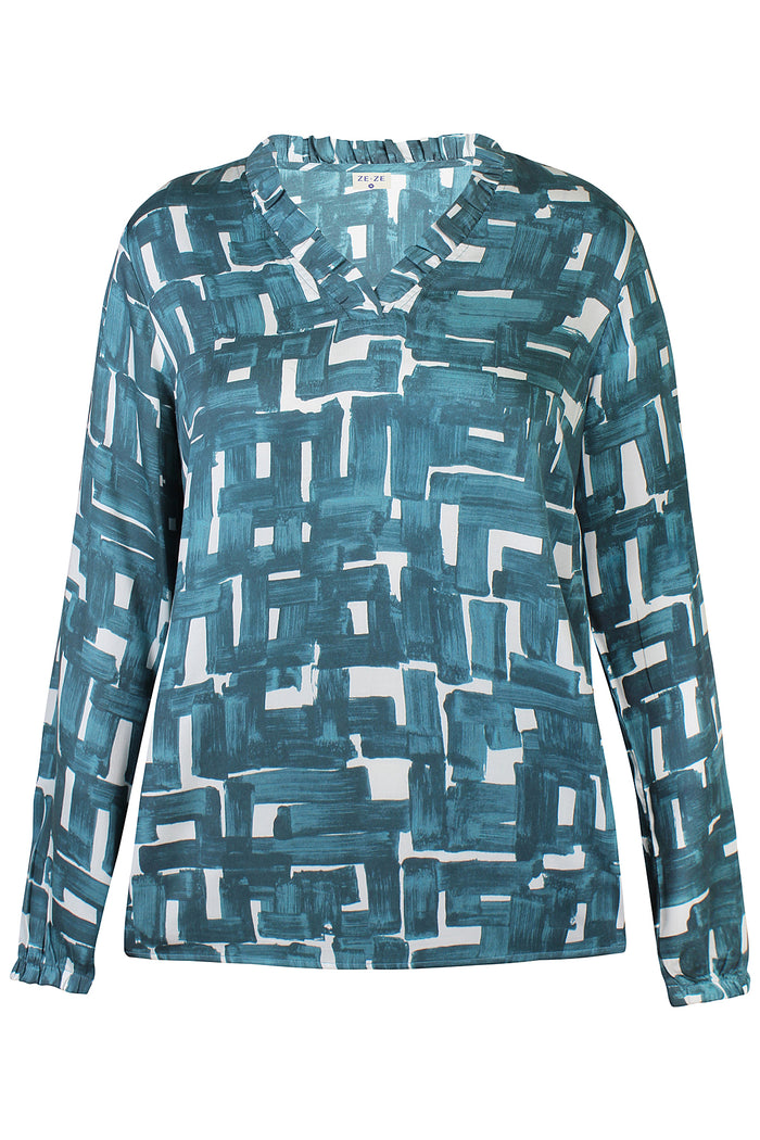 Bluse Bina Teal Green