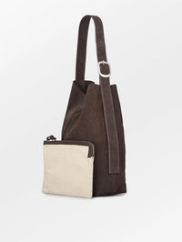 Suede Mae Buckle Bag