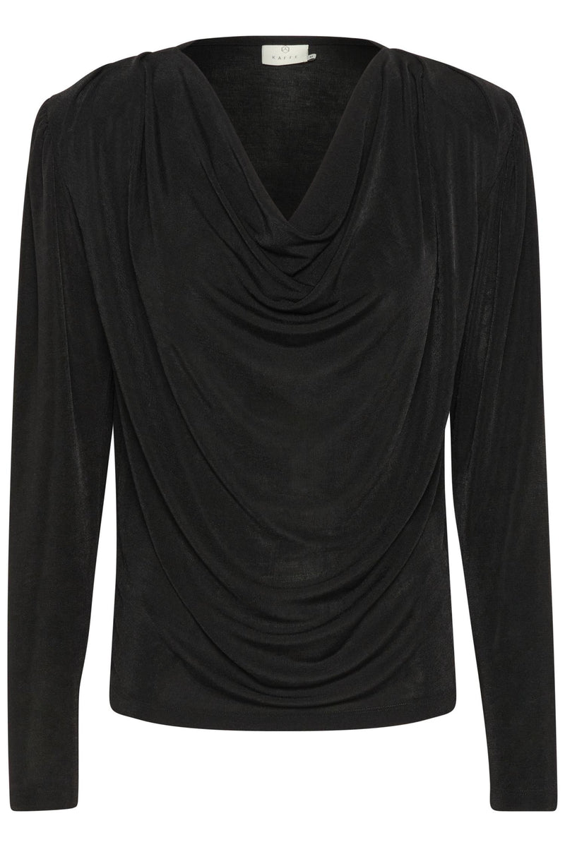 KAgina Jersey Blouse Black Deep