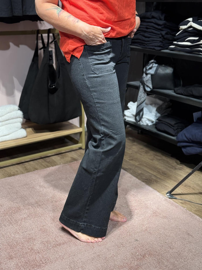 New Tutti Wide Denim Jeans Black