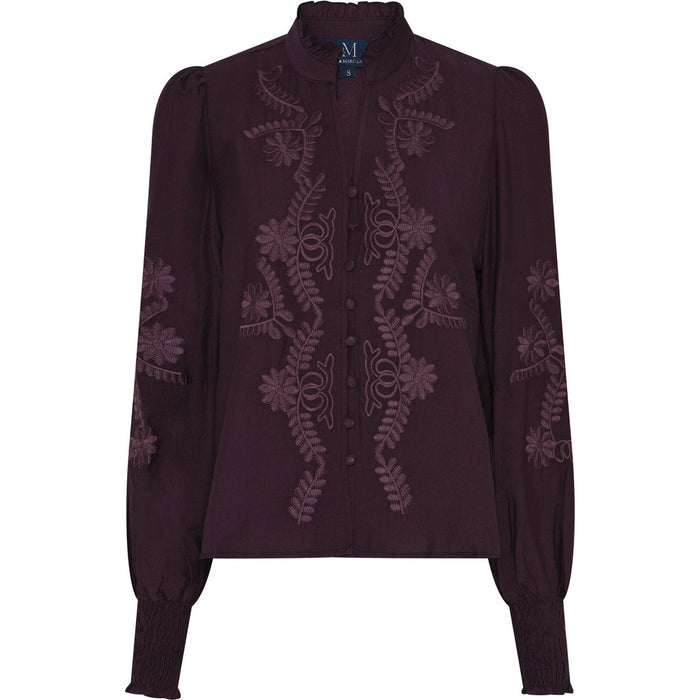 Bluse Vanessa Emb - Plum