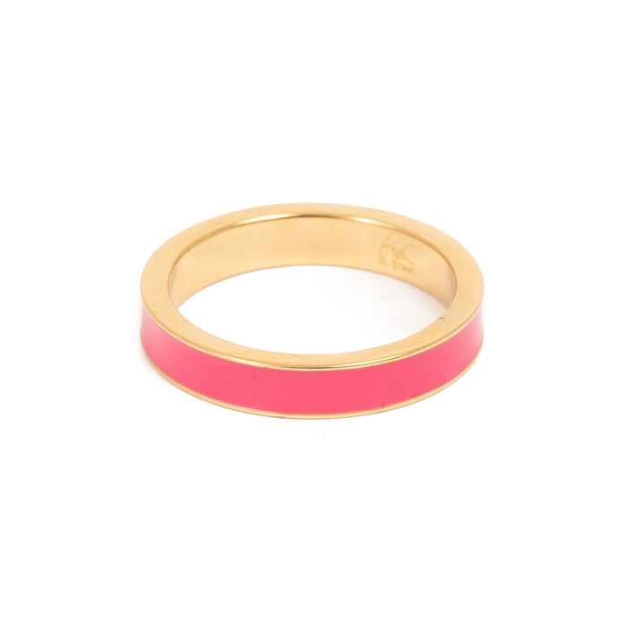 Ring, Rosa emalje