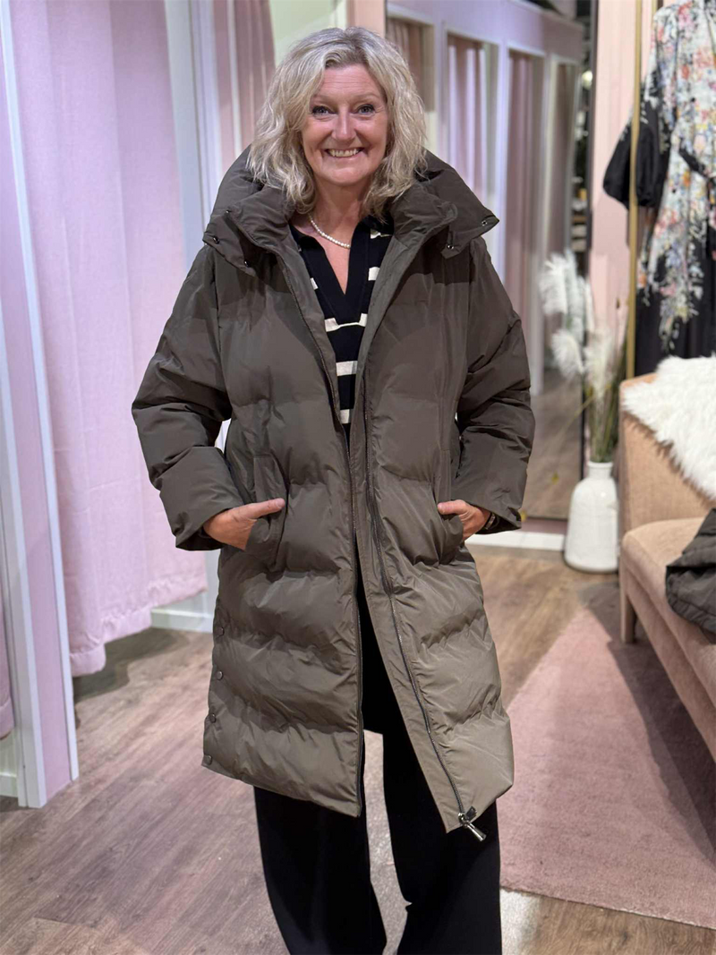 Boblejakke Lang Major Khaki