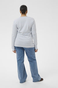 KClia T-Shirt Chalk/Blue Fog - Brown Heart