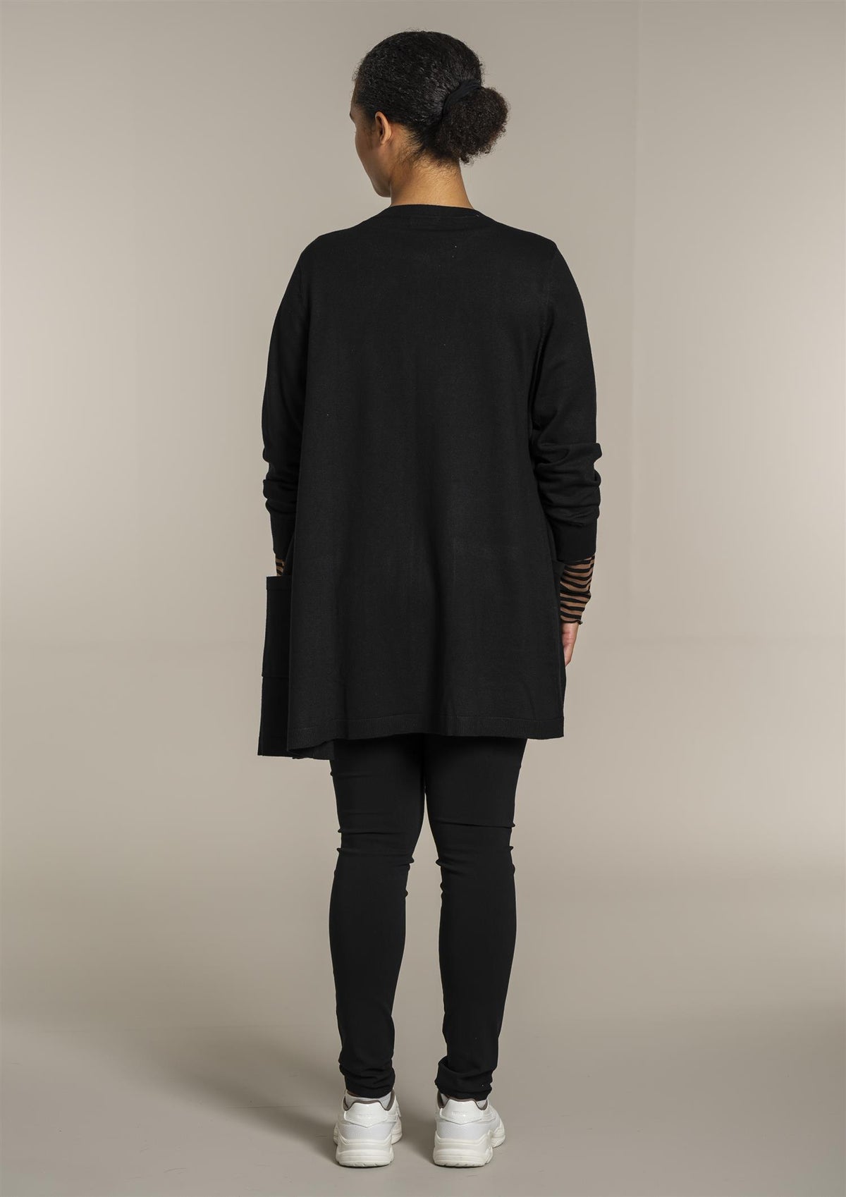 Helsinki Cardigan LONG, Black