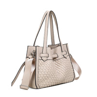 FELIN shopper med flettet front - Beige