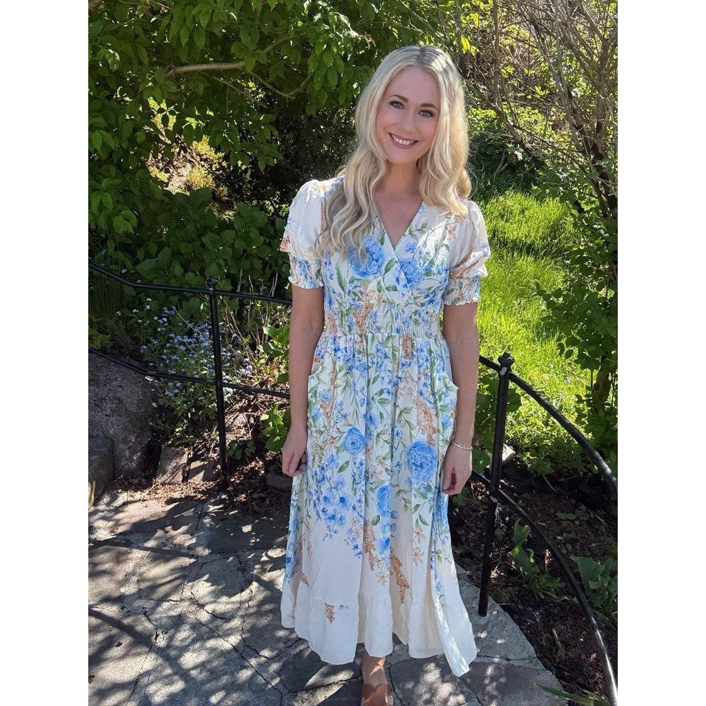 BELLA LONG DRESS Soft Blue