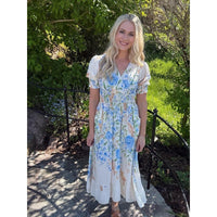 BELLA LONG DRESS Soft Blue