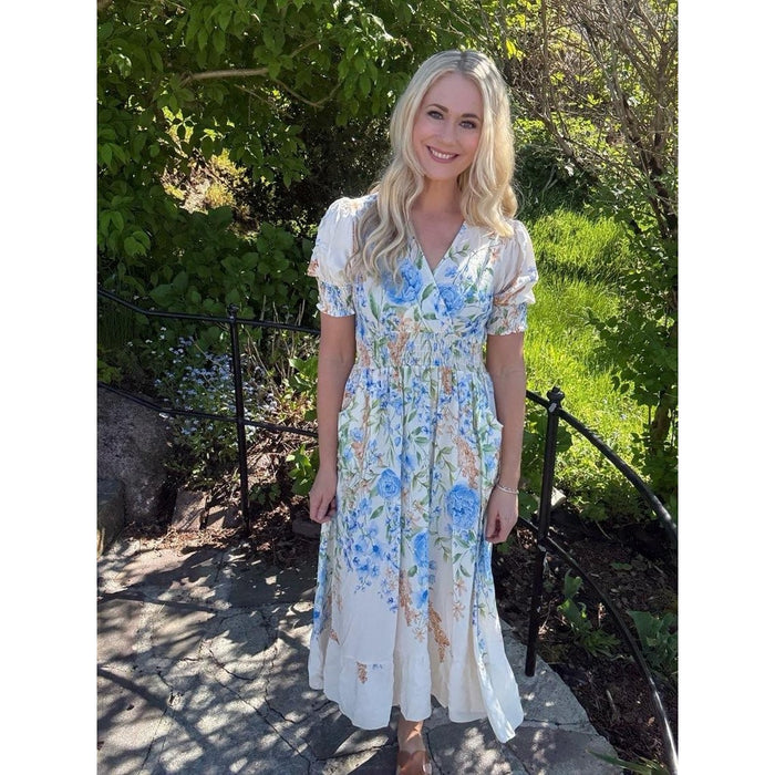 BELLA LONG DRESS Soft Blue
