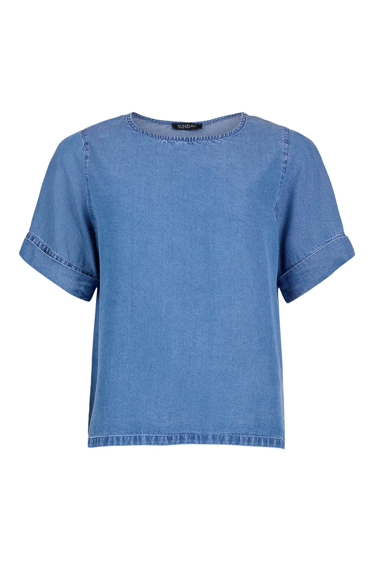 Bluse Lyocell Indigo