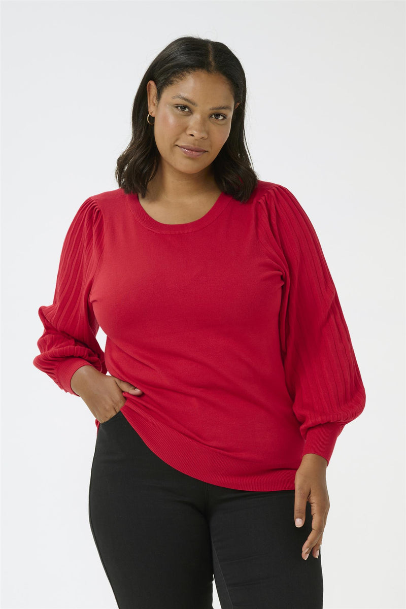 KCloni Knit Pullover Haute Red