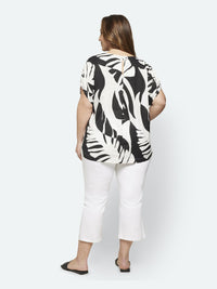 Bluse Monstera Sort
