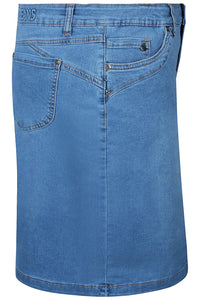 Skjørt m/ Undershorts SIAN Denim Wash