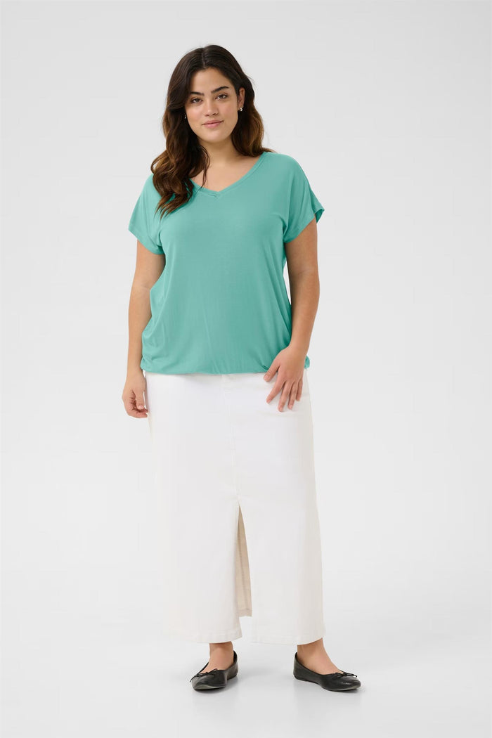 KCjena V-Neck T-shirt Teal