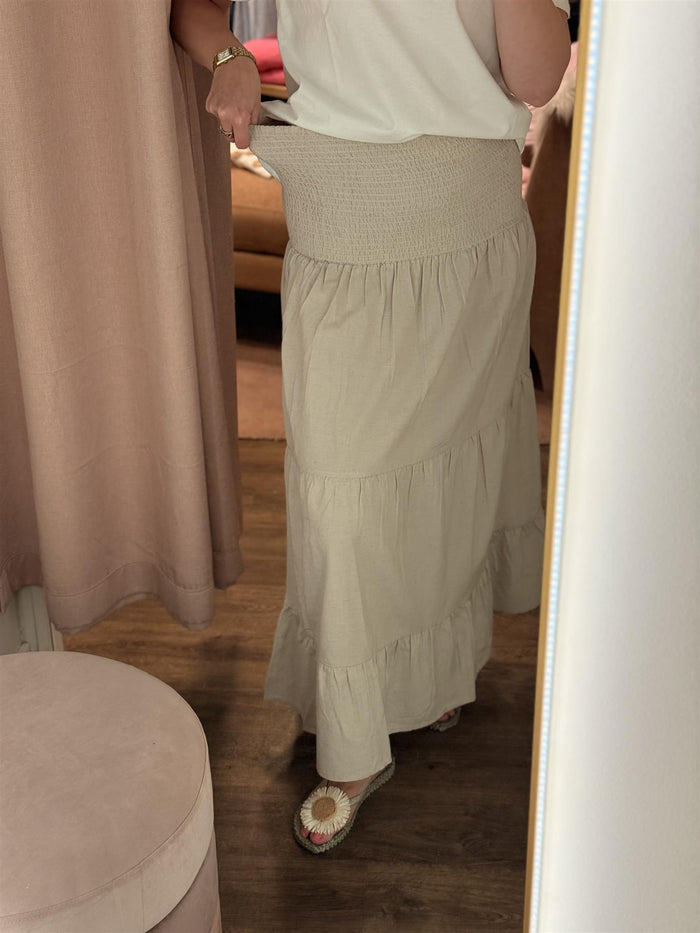 Vicky Smock Skirt Sand