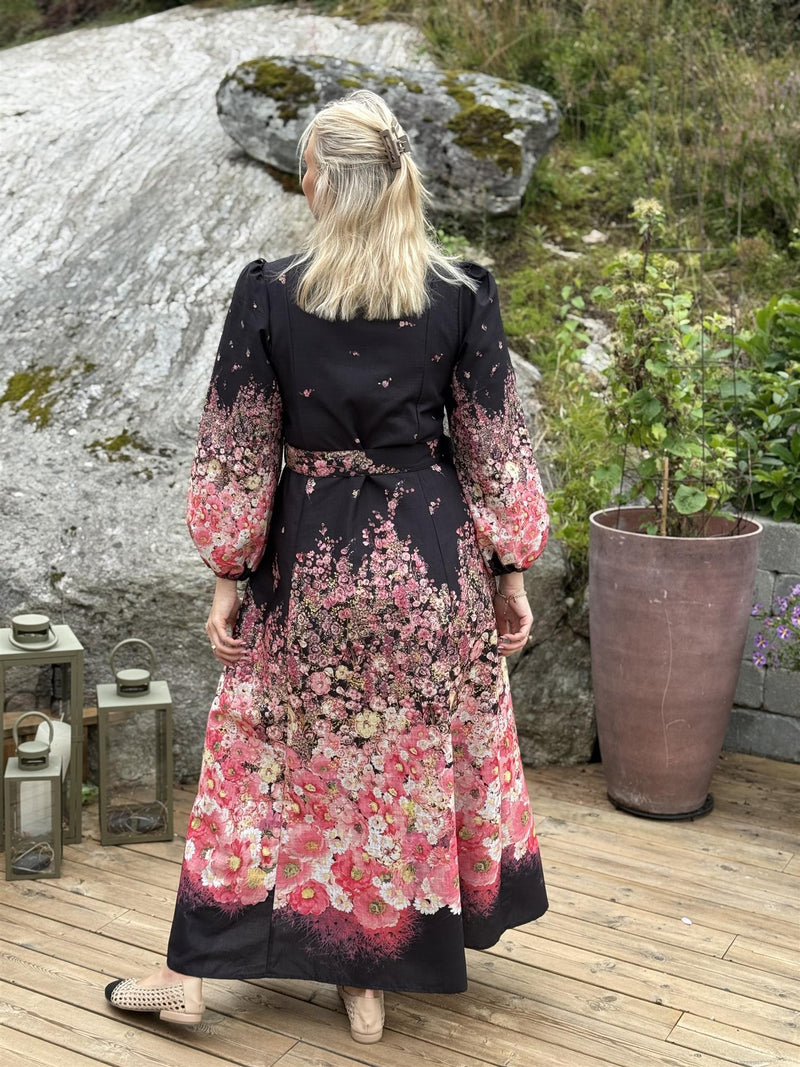 Kjole Sort/Rosa Noir