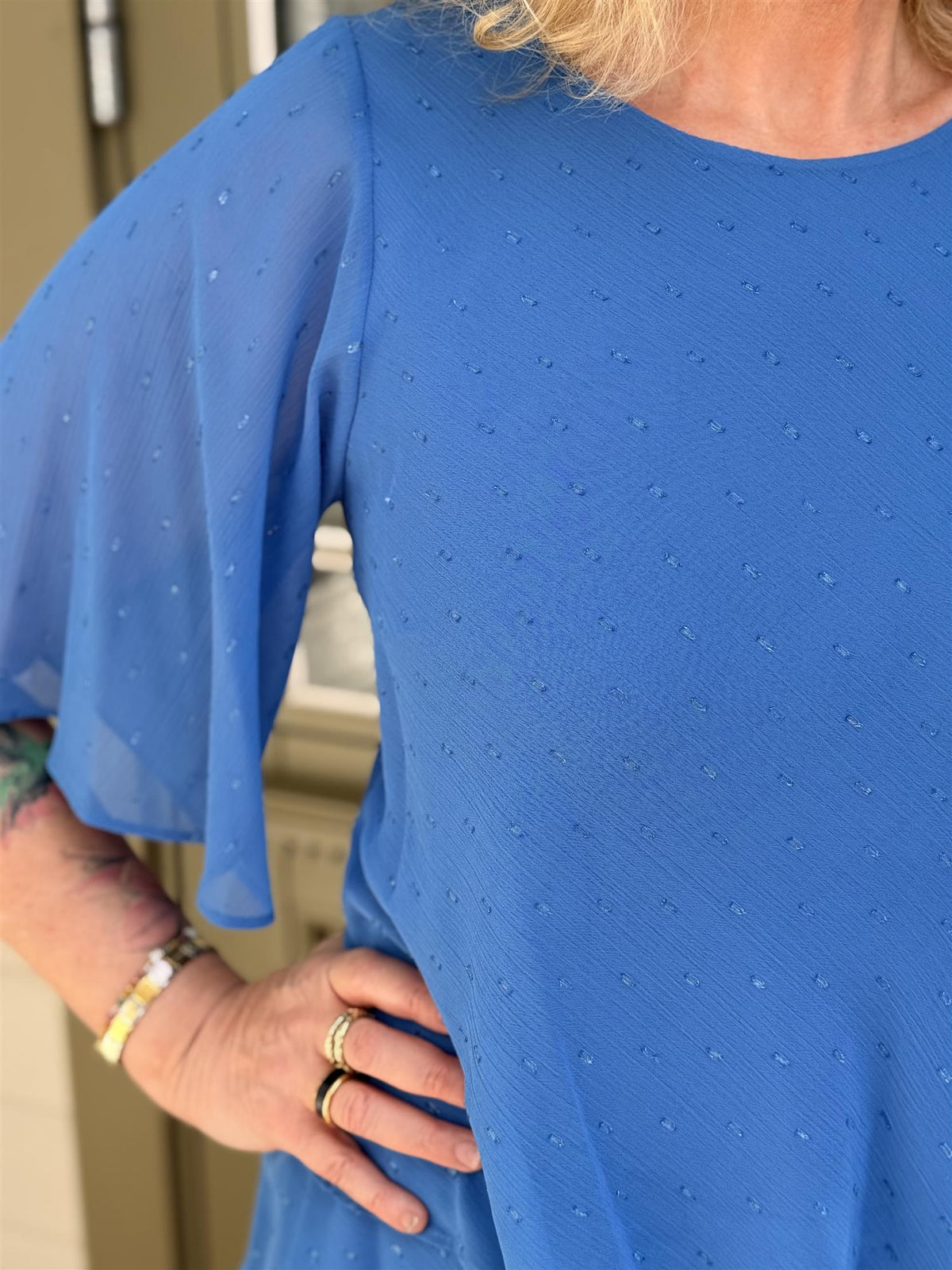 Kjole Molly Blå Glitter