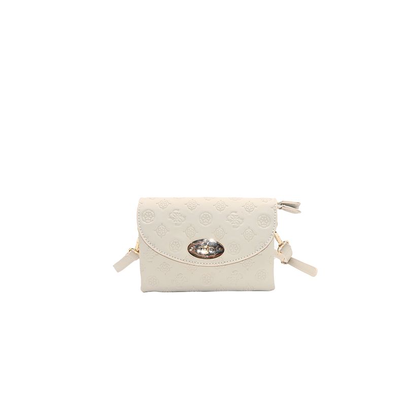 Danielle Clutch m/ mønster, Beige
